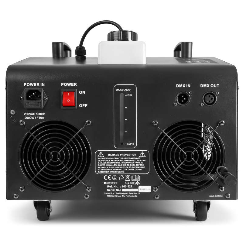 BEAMZ SB2000LED FOG BUBBLE MACHINE RGB LEDS 18x 3W