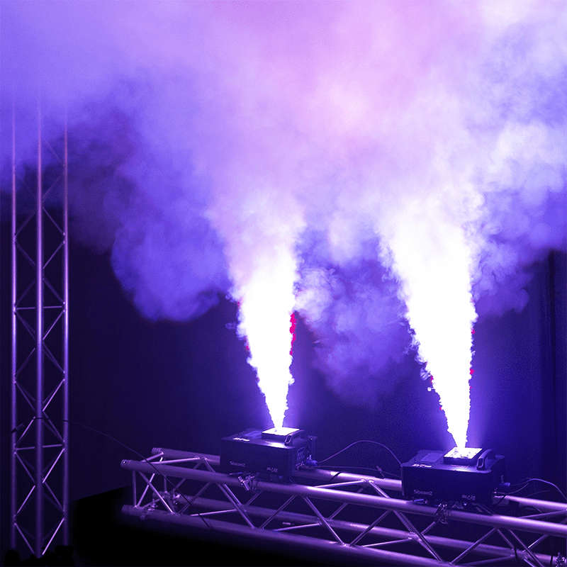 BEAMZ BLAZE1200 VERTICAL FOG MACHINE 1200W RGBA 24X 4W
