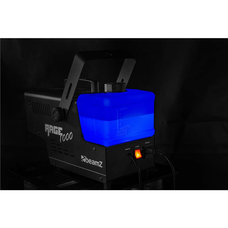 BEAMZ RAGE1000 SMOKE MACHINE 1000W  WIRELESS REMOTE