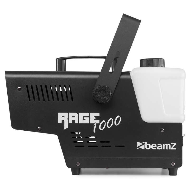 BEAMZ RAGE1000LED SMOKE MACHINE 1000W RGB 6x 9W WIRELESS REMOTE