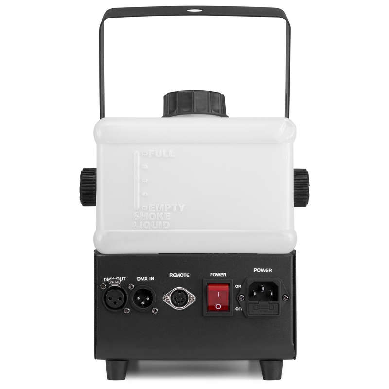 BEAMZ RAGE1000LED SMOKE MACHINE 1000W RGB 6x 9W WIRELESS REMOTE