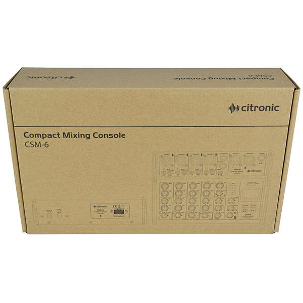 CITRONIC - CSM-6 MUSIC MIXER WITH BT/USB/MP3