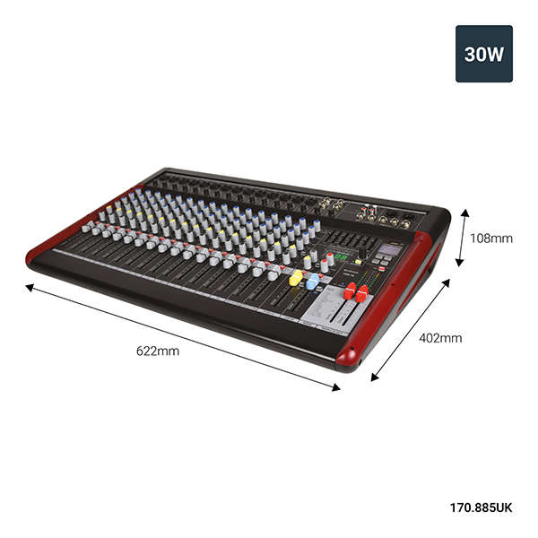 CITRONIC - CSX-18 MUSIC MIXER USB/MP3/BT WITH DSP AND RECORDER