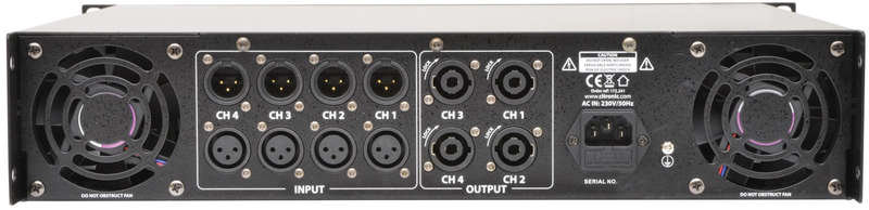 CITRONIC QP1600 2U POWER AMPLIFIER 4X 400W