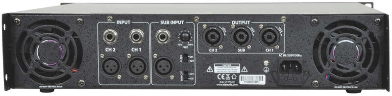 CITRONIC P44800 2U POWER AMPLIFIER 2X 400W + 800W