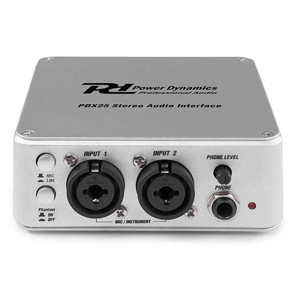 Power Dynamics - PDX25 USB AUDIO INTERFACE 2CH