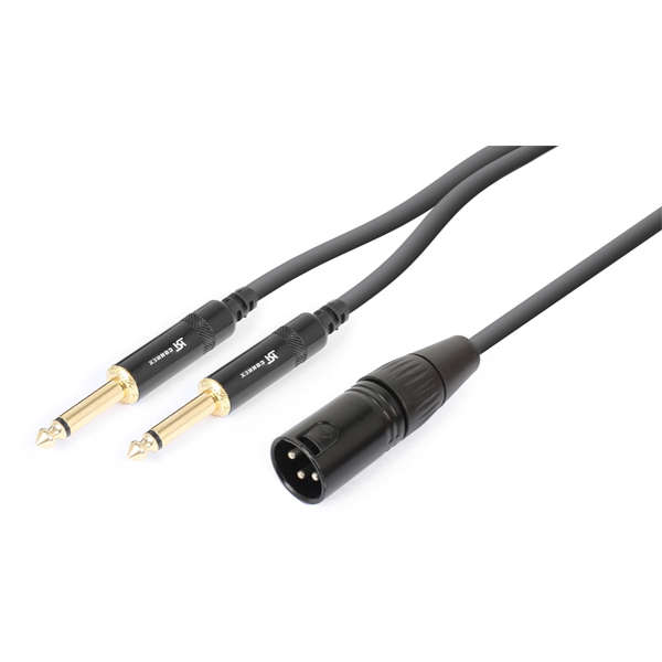 PDC CX56-1 SIGNAL LEAD XLR MALE  - 2X 6.3MM MONO MALE 1.5M