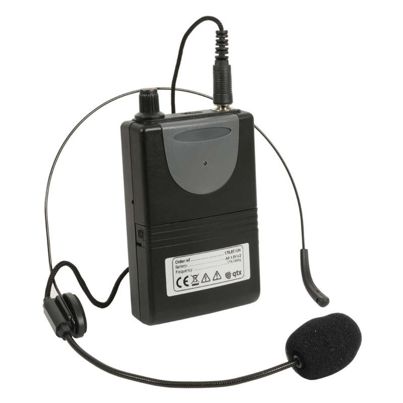 QTX QRNM2 REPLACEMENT BODYPACK MICROPHONE VHF 175.0MHz