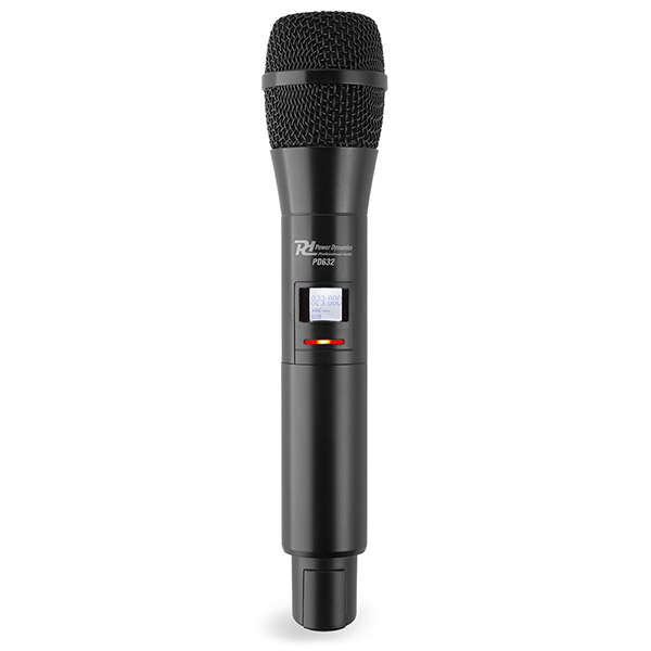 POWER DYNAMICS PD632H DUAL HANDHELD MICROPHONE UHF