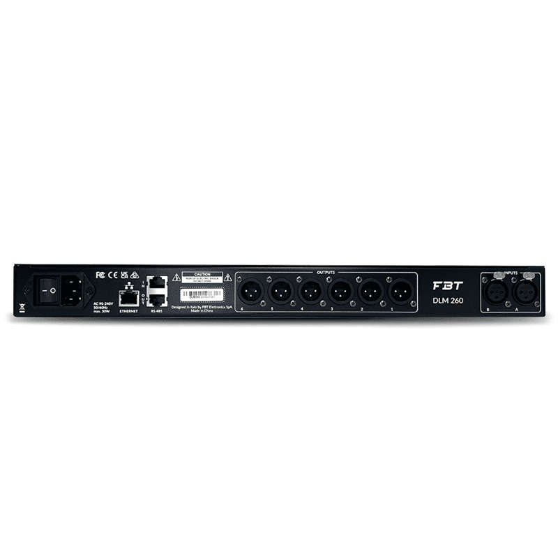 FBT - DLM-260 DIGITAL SPEAKER MANAGEMENT SYSTEM