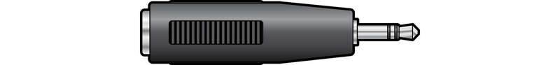 TVA ADAPTOR 2.5mm STEREO MALE TO 3.5mm STEREO FEMALE