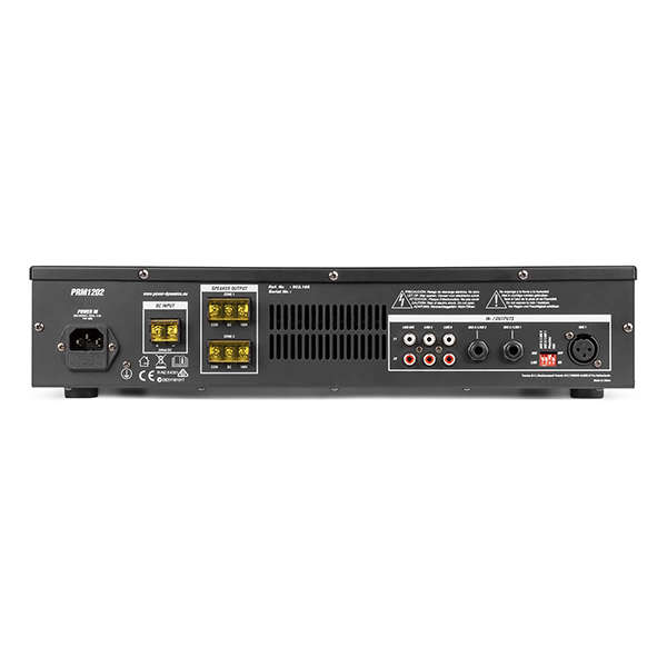 PDM PRM1202 100V MIXER AMPLIFIER 240W USB/SD/BT 2 ZONE