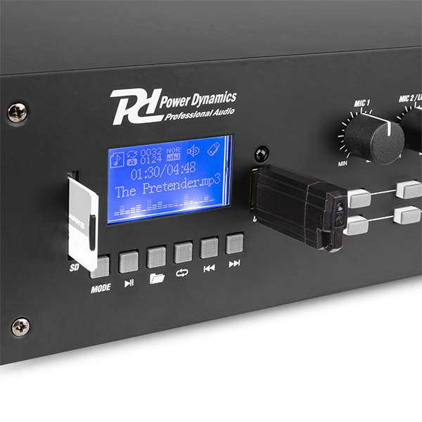 PDM PRM1202 100V MIXER AMPLIFIER 240W USB/SD/BT 2 ZONE