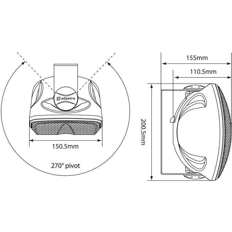 ADASTRA - FC4V-W COMPACT BACKGROUND SPEAKER