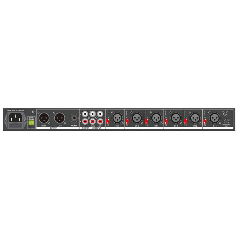 Adastra - ML622 1U MIC/LINE RACK MIXERS