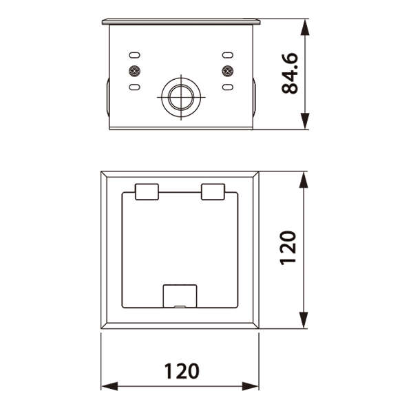 ROXTONE - PROFESSIONAL FLOOR MOUNTED ALUMINUM BOX