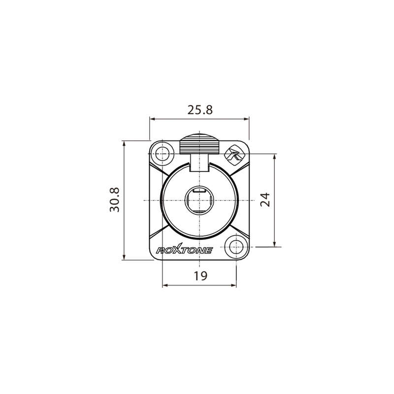 ROXTONE CONNECTOR 6.3mm STEREO FEMALE CHASSIS MOUNT