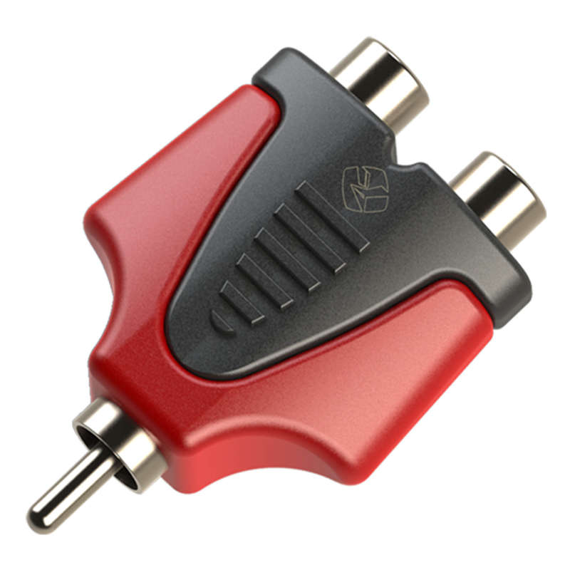 ROXTONE ADAPTOR RCA MALE TO 2x RCA FEMALE