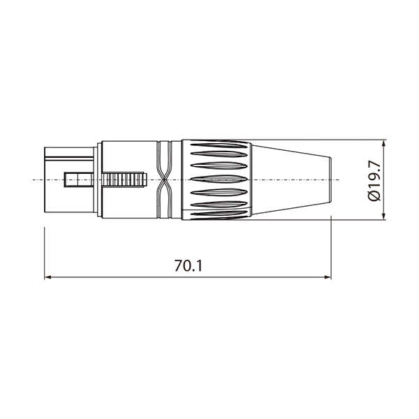 ROXTONE CONNECTOR XLR INLINE FEMALE