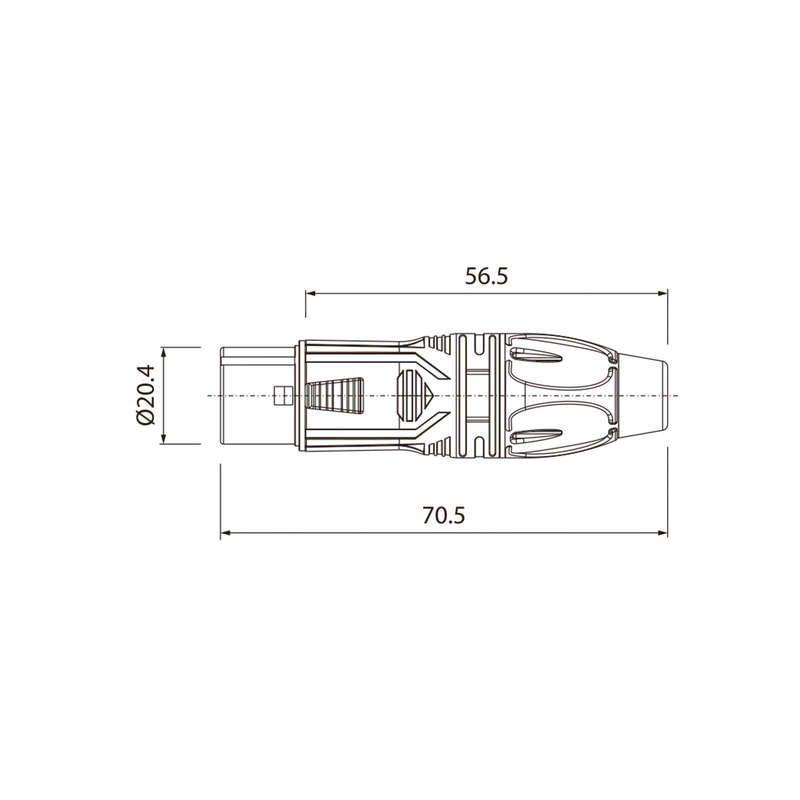 ROXTONE CONNECTOR XLR INLINE FEMALE 5 PIN