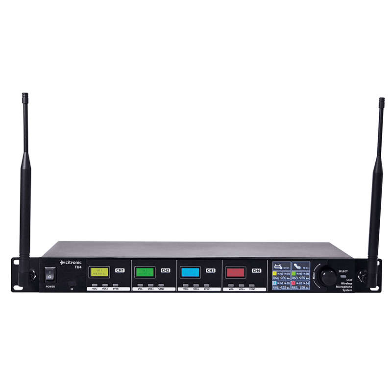 CITRONIC TU4-H QUAD HANDHELD MICROPHONE UHF 863-865MHZ
