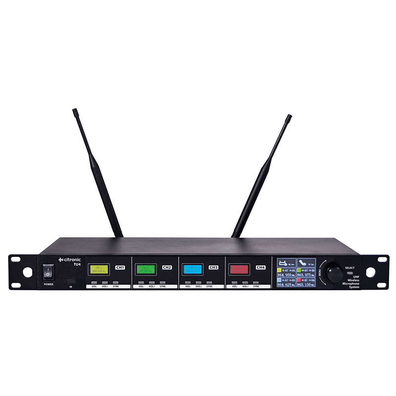 CITRONIC TU4-H QUAD HANDHELD MICROPHONE UHF 863-865MHZ