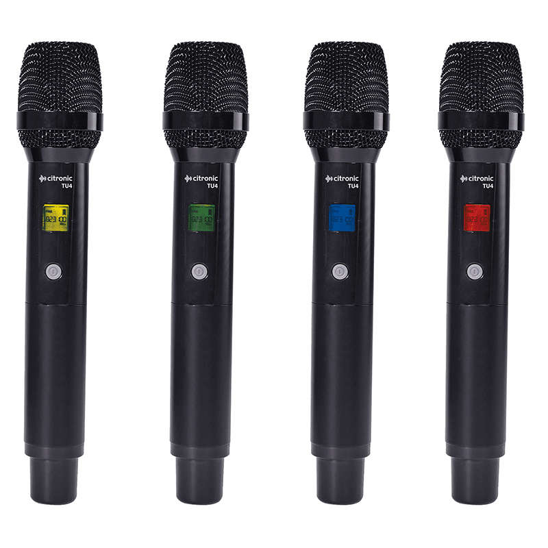 CITRONIC TU4-H QUAD HANDHELD MICROPHONE UHF 863-865MHZ