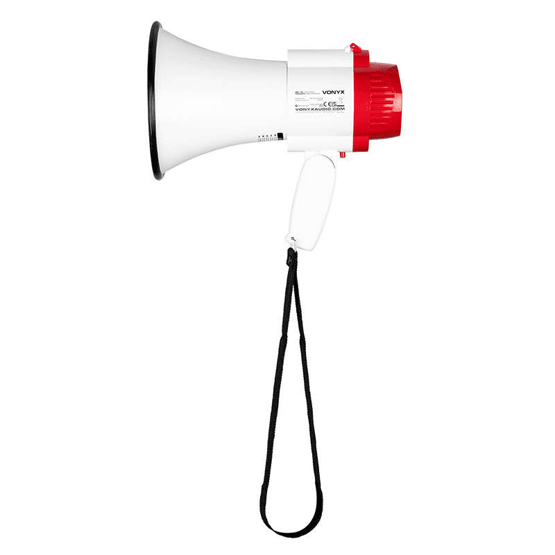 Vonyx - MEG025 MEGAPHONE 25W WITH RECORD AND SIREN