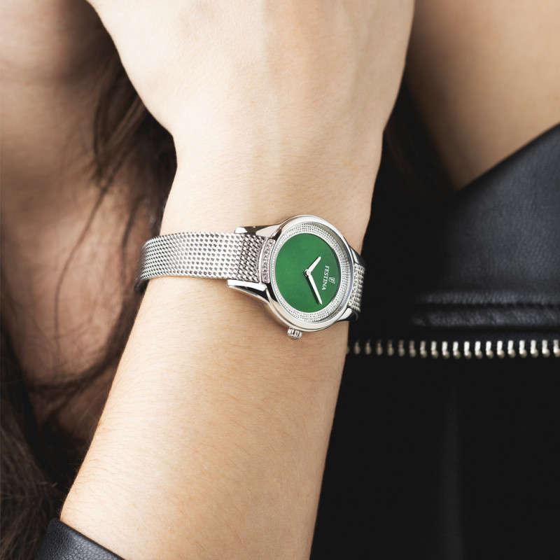 FESTINA WOMEN'S GREEN MADEMOISELLE STAINLESS STEEL WATCH BRACELET  Women's Watch (F20494_7)