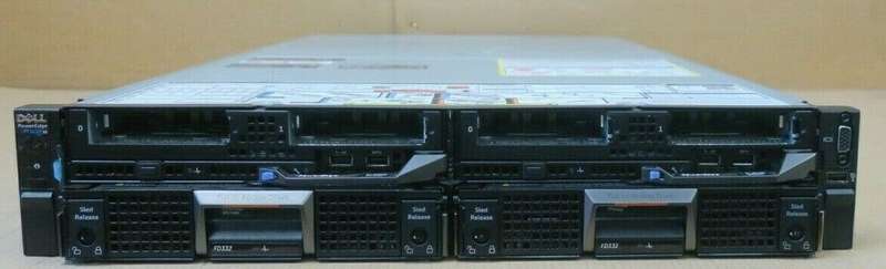 Dell PowerEdge FX2S - FC630 - 4 x 14 Core Cpu's ( 56 Cores) - 256GB DDR4 Ram - FD332 Storage Blade