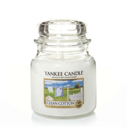 Yankee Candle Clean Cotton Medium Jar Retail Box No