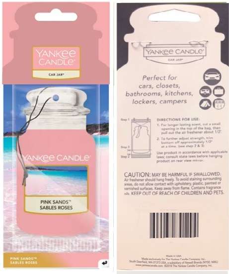 Yankee Candle Pink Sands Card Jar