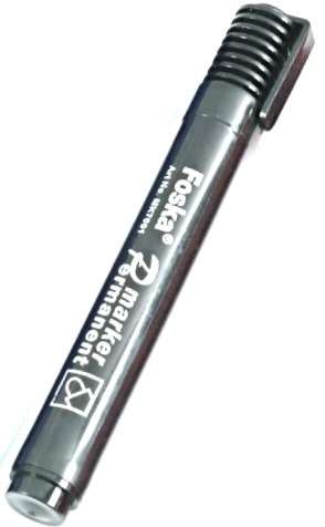 Foska Black Permanent Marker -