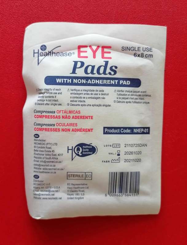 First Line Medical Eye Pad - Single