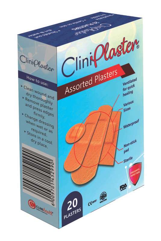 Cliniplaster Assorted Plasters - 20