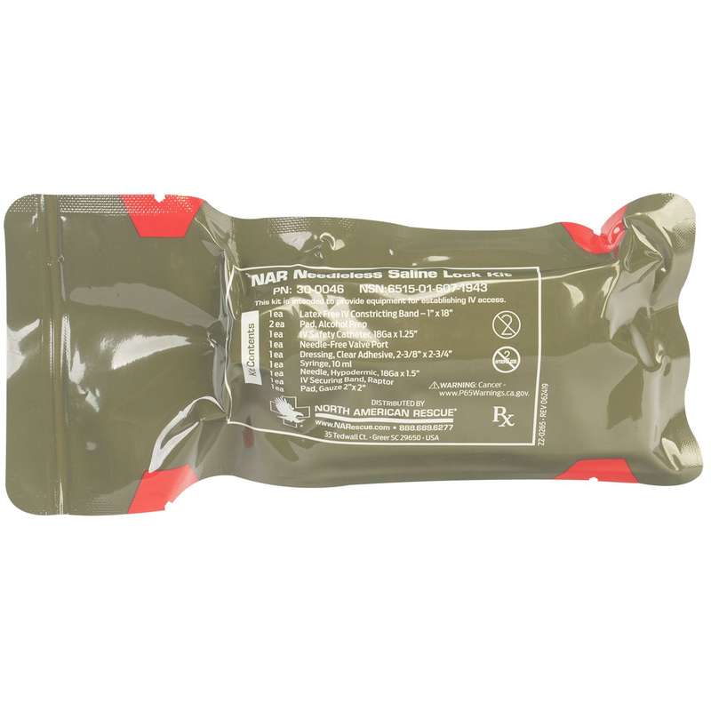 North American Rescue Needleless Saline Lock Kit