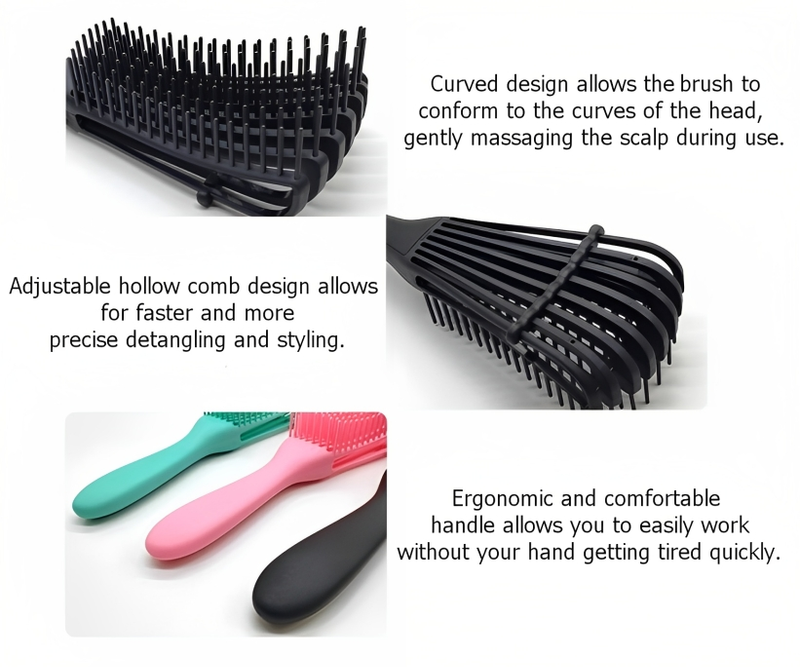 Expandable And Adjustable Detangling Brush - Teal