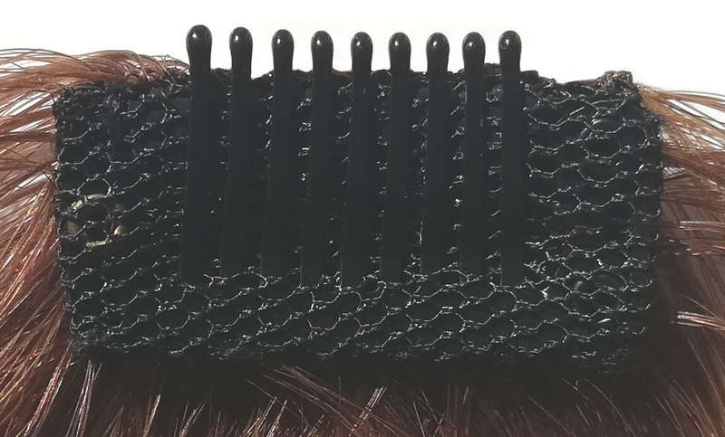 100% Indian Remy Human Hair Finely Layered Mini-Fringe Clip-in Hair - 2-30 Medium-Brown