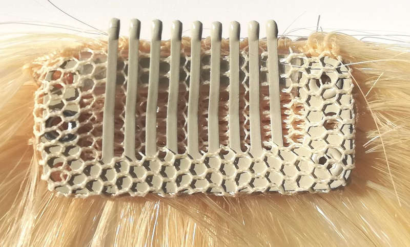 100% Indian Remy Human Hair Finely Layered Mini-Fringe Clip-in Hair - 613 Platinum Blonde