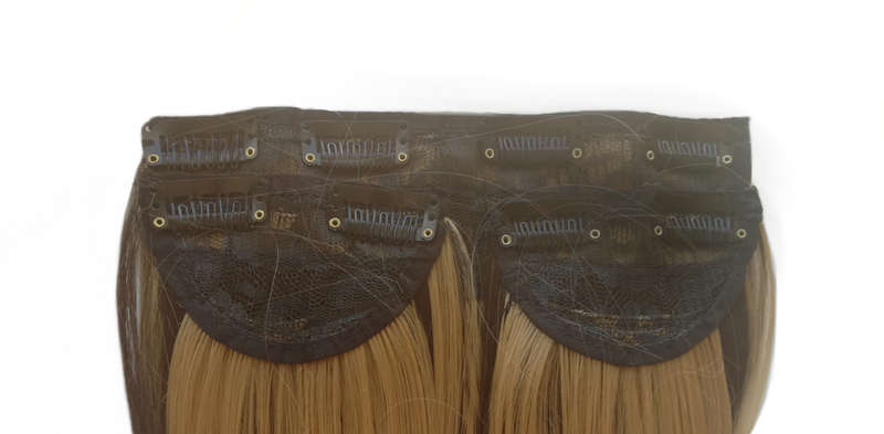 3 Piece 60cm Full Head Clip-on Hair Extensions XXL - H4-27 Mid Expresso Mix