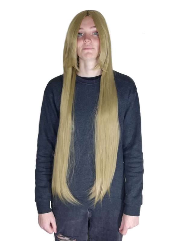 Long-Fringe 100cm Cosplay/Fashion Wig - Ash Blonde
