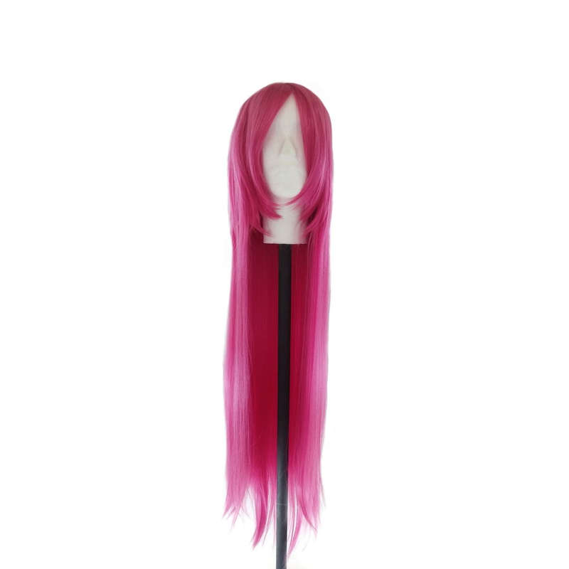 Long-Fringe 100cm Cosplay/Fashion Wig - Bubblegum Pink