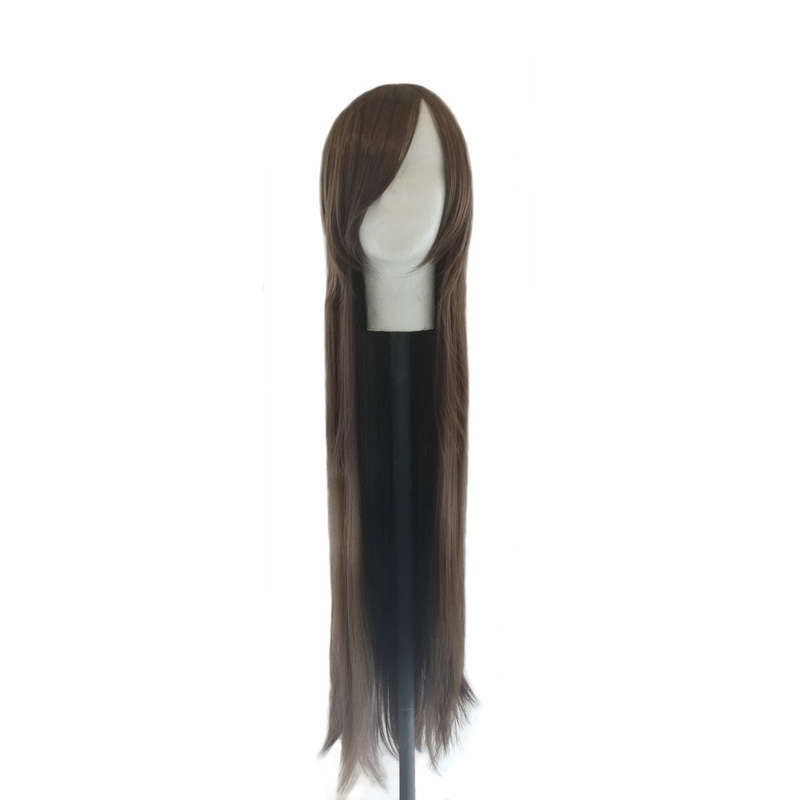 Long-Fringe 100cm Cosplay/Fashion Wig - Chocolate Brown