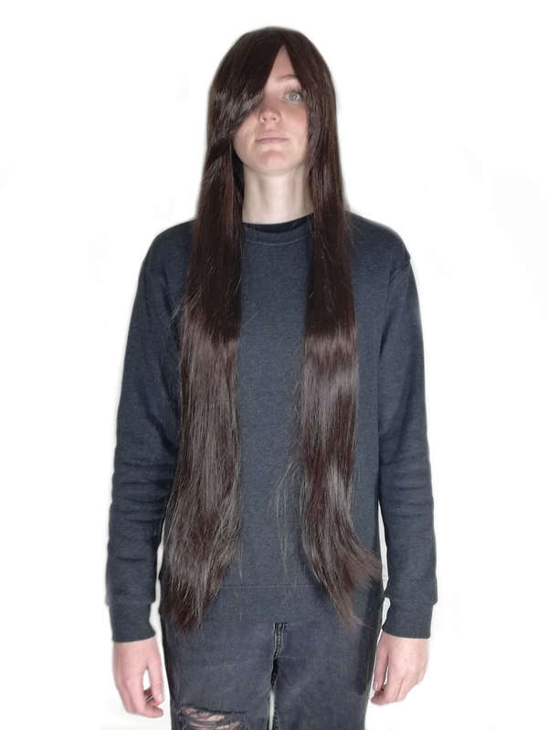 Long-Fringe 100cm Cosplay/Fashion Wig - Chocolate Brown