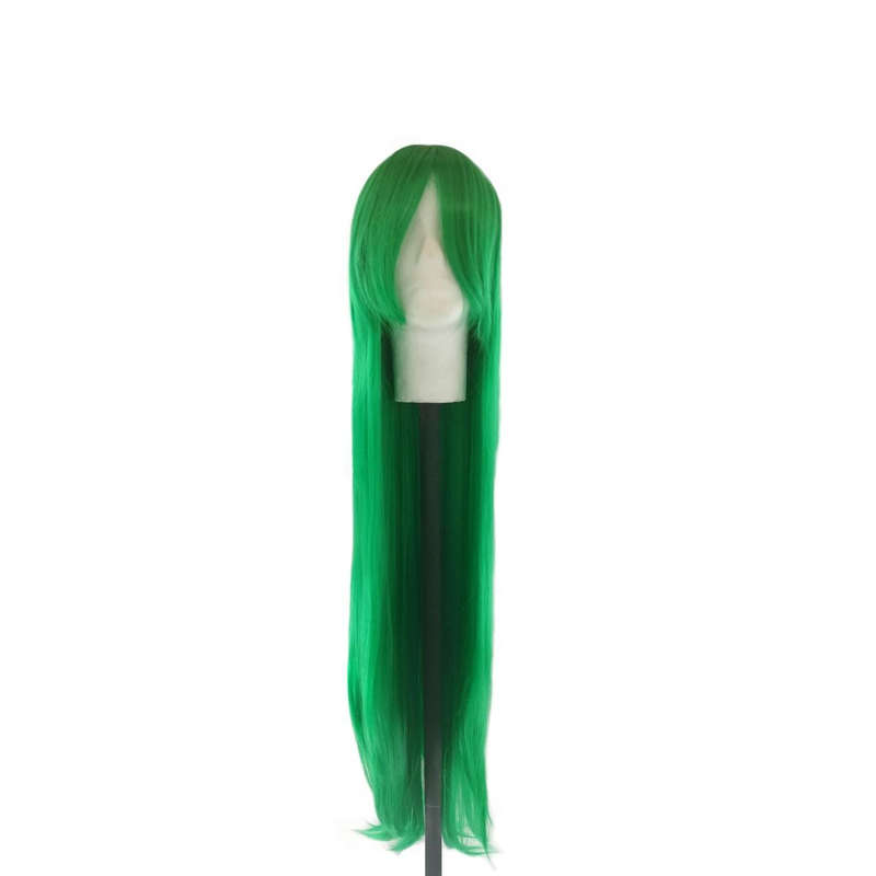 Long-Fringe 100cm Cosplay/Fashion Wig - Emerald Green