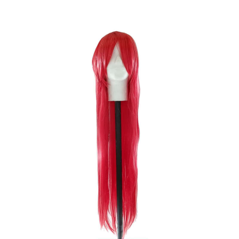Long-Fringe 100cm Cosplay/Fashion Wig - Fire Red