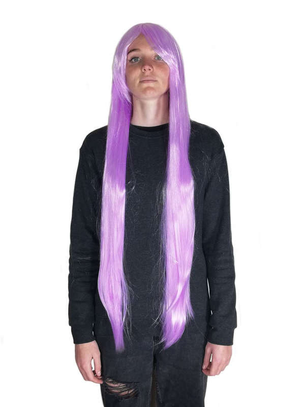 Long-Fringe 100cm Cosplay/Fashion Wig - Ice Pink