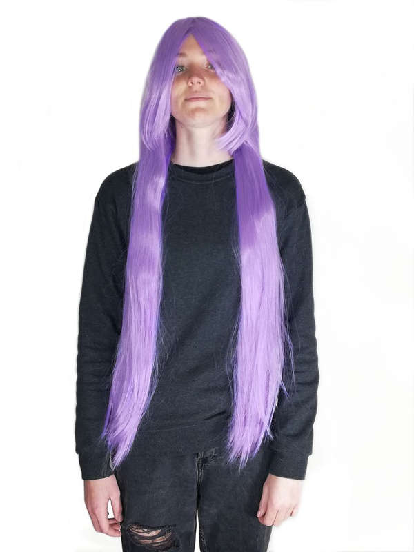 Long-Fringe 100cm Cosplay/Fashion Wig - Lavender