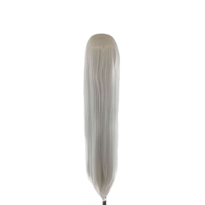 Long-Fringe 100cm Cosplay/Fashion Wig - Light Silver-Grey