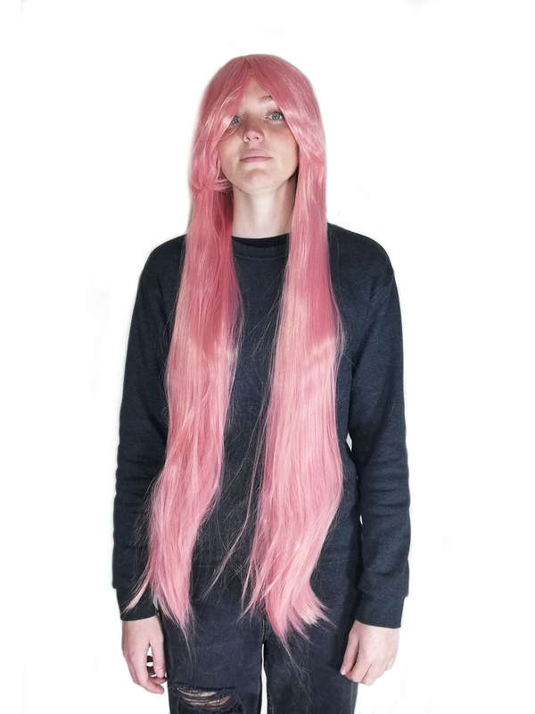 Long-Fringe 100cm Cosplay/Fashion Wig - Musky Pink